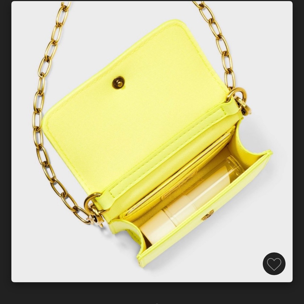 Universal Thread Yellow Mini Bag with Chain Strap - Picture 4 of 11